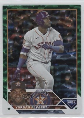 2023 Topps Series 1 Green Foil 50/499 Yordan Alvarez #181 b4d
