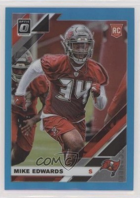 2019 Panini Donruss Optic Rookies Aqua Prizm 40/299 Mike Edwards Rookie RC 0c6
