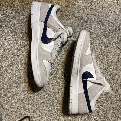 Size 12 - Nike Dunk Low Mini Swoosh - Football Grey Midnight Navy