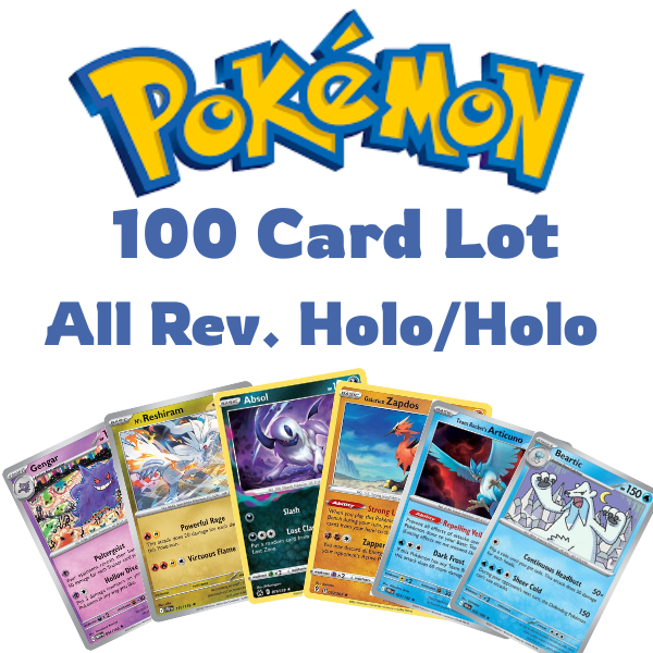 100 Pokmon Card Lot ALL Holo & Reverse Holo Scarlet & Violet + Older Sets