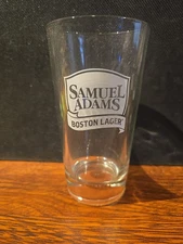 Samuel Adams Boston Lager Logo 16 Oz. Pint Beer Glass 3D Football in Bottom