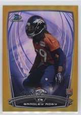 2014 Bowman Chrome Gold Refractor 45/50 Bradley Roby #112 mh1