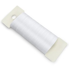 White Floral Wire, 38 Yards 114 Ft 22 Gauge Metal Wire for Crafts, Flexible W...