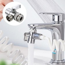 Switch Faucet Adapter Kitchen Sink Splitter Diverter Valve Water Tap Connector F