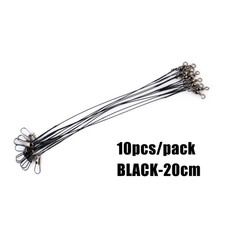 New Fishing Line Trace W/ Snap & Swivel 15/20/25/30cm Leaders Nylon-coated