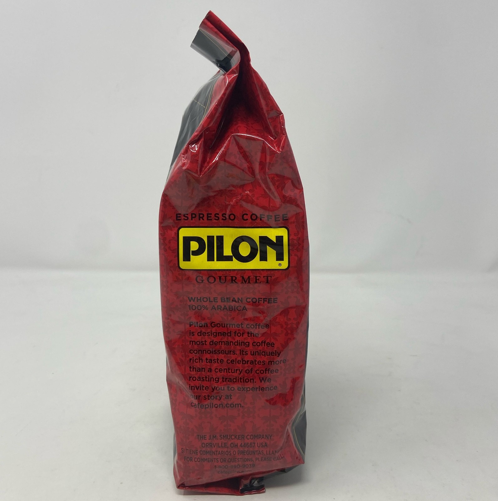 Pilon Gourmet Whole Bean Restaurant Blend Espresso Coffee, Red/Black Bag, 16 oz