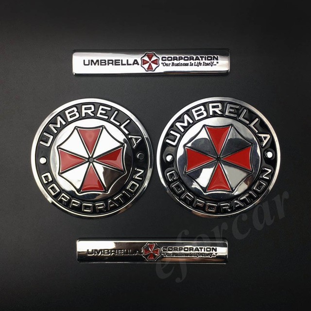 4pcs Resident Evil Umbrella Corporation Car Trunk Emblem Badge Decal Sticker eBay