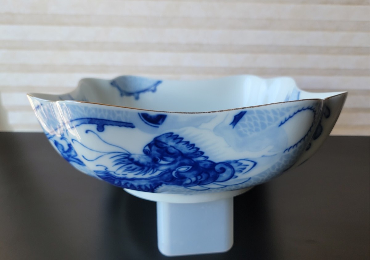 Tiffany & Co. スプラッシュデザイン皿 TIFFANY & CO. DRAGON BLUE LARGE PORCELAIN BOWL MOTTAHEDEH | eBay