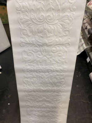 Tapete edles Dekor Luxus Struktur geprägt Vinyl DEKO PANEL 40105 WEISS