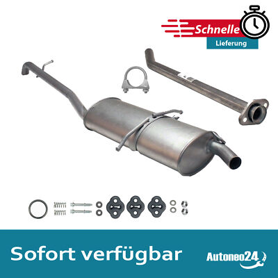 Auspuff für Mercedes A-Klasse W168 A140 A160 A190 Lang, LWB Endschalldämpfer