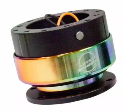 NRG Gen 2.0 Steering Wheel Quick Release Hub Black Body / NEO Chrome Ring