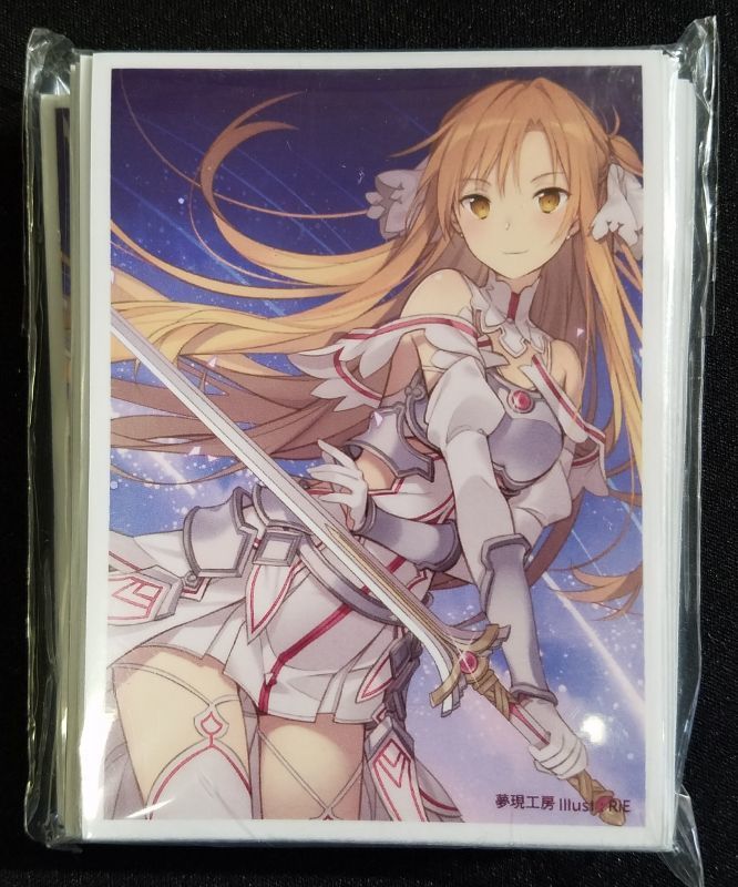 SAO Sword Art Online Asuna doujin Card Sleeve Protector SAO Sword Art Online Asuna doujin Card Sleeve Protector