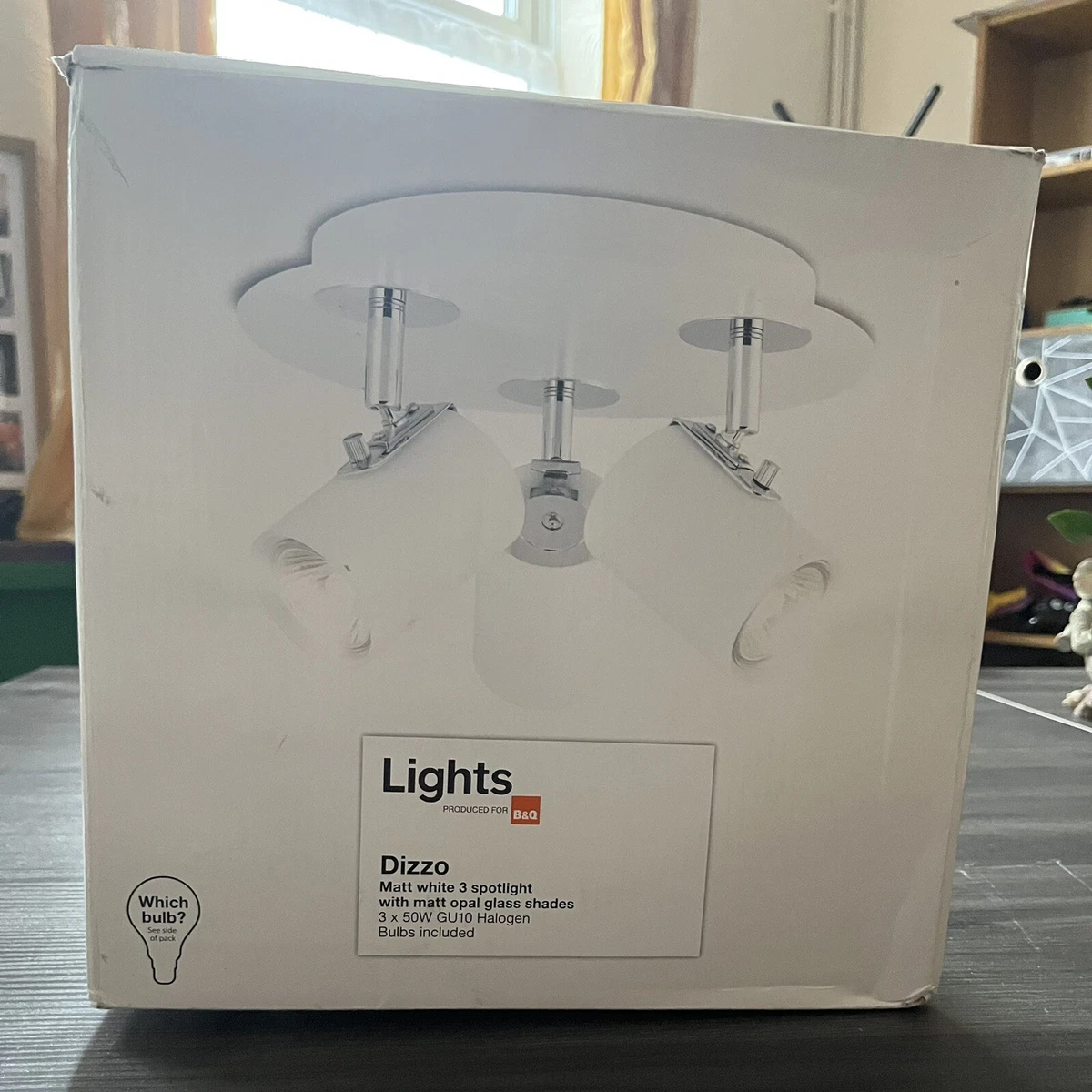B Q Agena White 3 Spotlights eBay