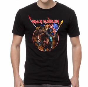 IRON-MAIDEN-cd-lgo-ENGLAND-CUSTER-Official-SHIRT-XL-New-US-version