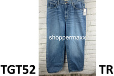 WOMEN'S MID-RISE 90'S BAGGY JEANS - UNIVERSAL THREAD, MEDIUM WASH, 10 SHORT