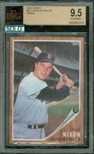 1962 TOPPS LOA #523 RUSS NIXON SP PROOF BGS 9.5 SOLO FINEST GRADE $1,500 CARD