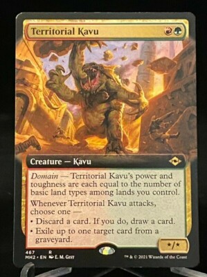 MTG Magic the Gathering Modern Horizons 2 Extended Art Territorial Kavu -  Rare