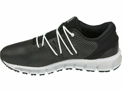 Zapato para correr ASICS GEL-Quantum 360 4 para hombre (talla 7.5) negro/gris oscuro - Imagen 4 de 5