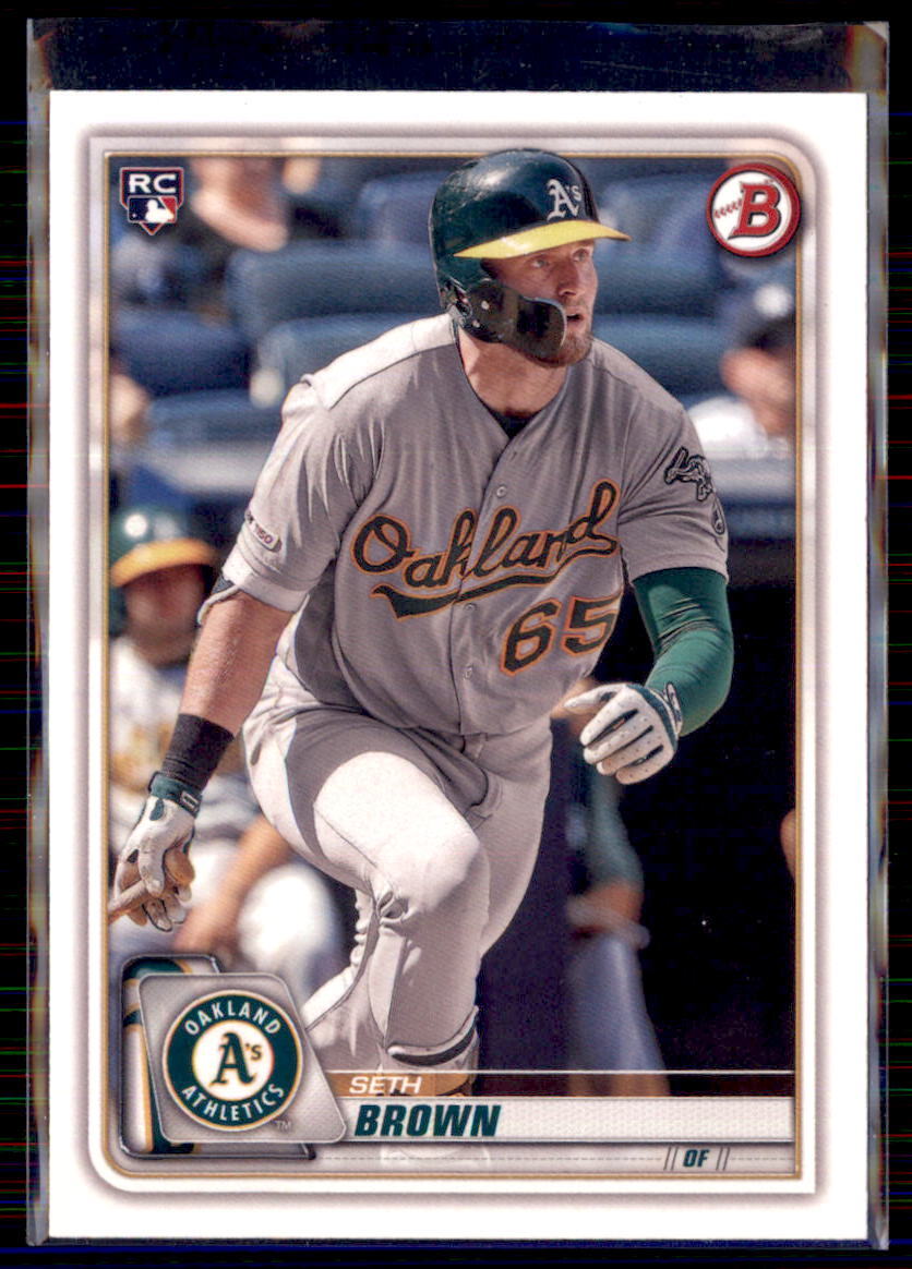 2020 Bowman Paper Seth Brown Oakland Athletics RC #44  5 Card Lot