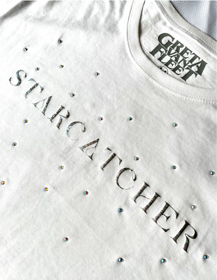 *Greta Van Fleet* Starcatcher Crystal organic cotton T-Shirt UK Black or white