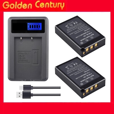 Baxxtar 2X BLS-5 Akku 1100mAh 7.4V Ersat Für Olympus BLS5 Kompatibel