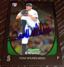 Tom Wilhelmsen - 2011 Bowman Chrome Draft Rookie Signed Autograph Auto Card #97