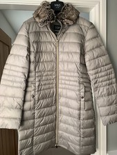 Esprit Padded Womens Coat With Detachable Faux Fur Collar New With Tags