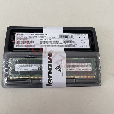 Lenovo / IBM 01KR355 4ZC7A08709 32GB 2Rx4 DDR4 PC4-2933Y ECC Server Memory