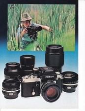1978 Nikon F2A Camera Systems 2 pg Print-Ad / Nature Photography