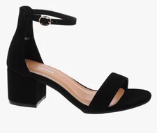 Top Moda Darcie Black Suede Size 7