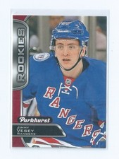Jimmy Vesey Rookies Red Parallel 2016-17 Parkhurst Upper Deck Rookie Hockey #381