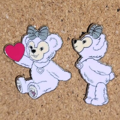 2 Disney Pins Shanghai Resort Shellie Mae with Heart Pin trading