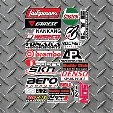 21 Racing Decals Stickers Drag Race Decal Set - Series 2 Sizes in Description