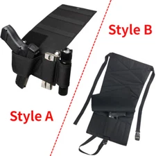 Tactical Concealed Under Car Seat Mattress Bedside Gun Holster Pistol Mag Holder