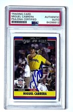 MIGUEL CABRERA Signed 2006 Topps All Star Home Run Derby Card Autographed PSA