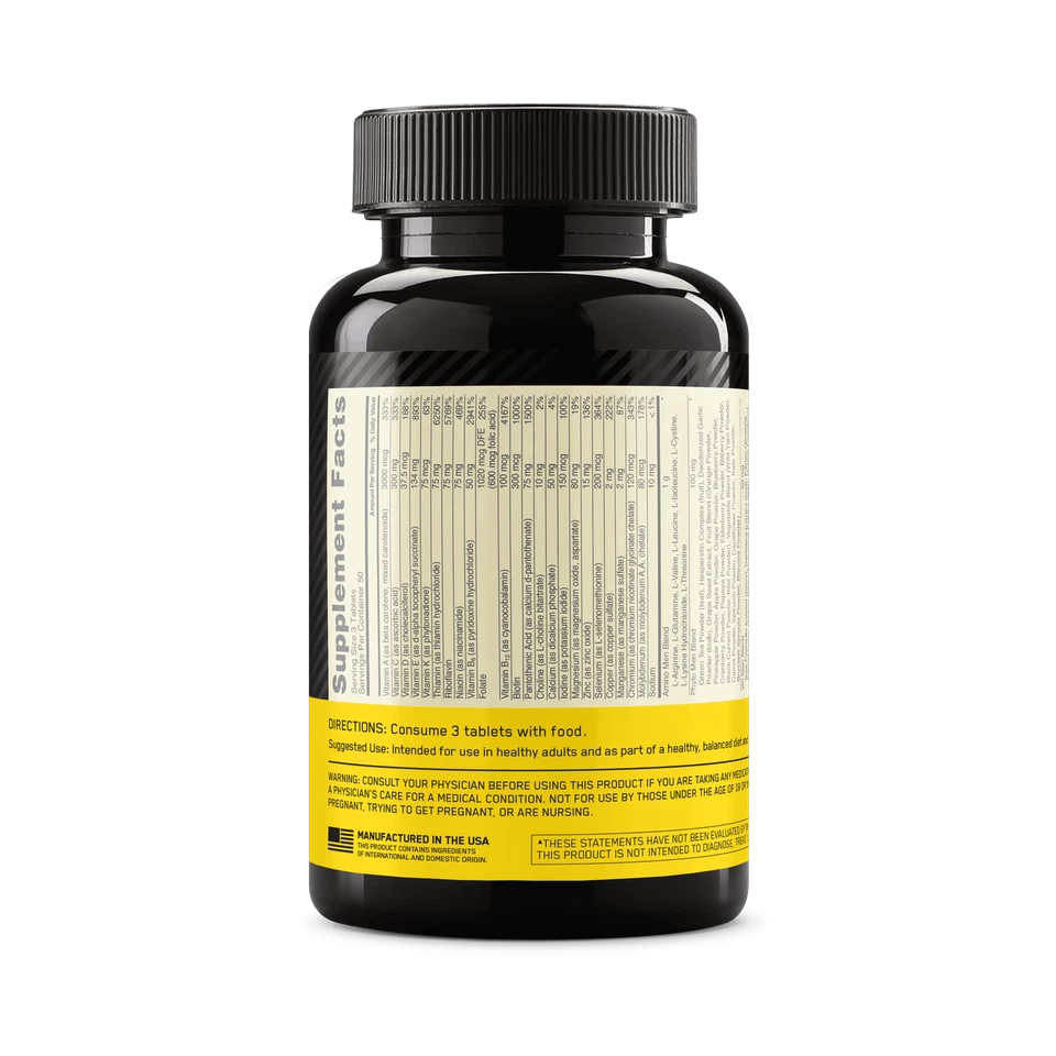 Multivitamínico Optimum Nutrition, Opti-Men Foto 2 de 3