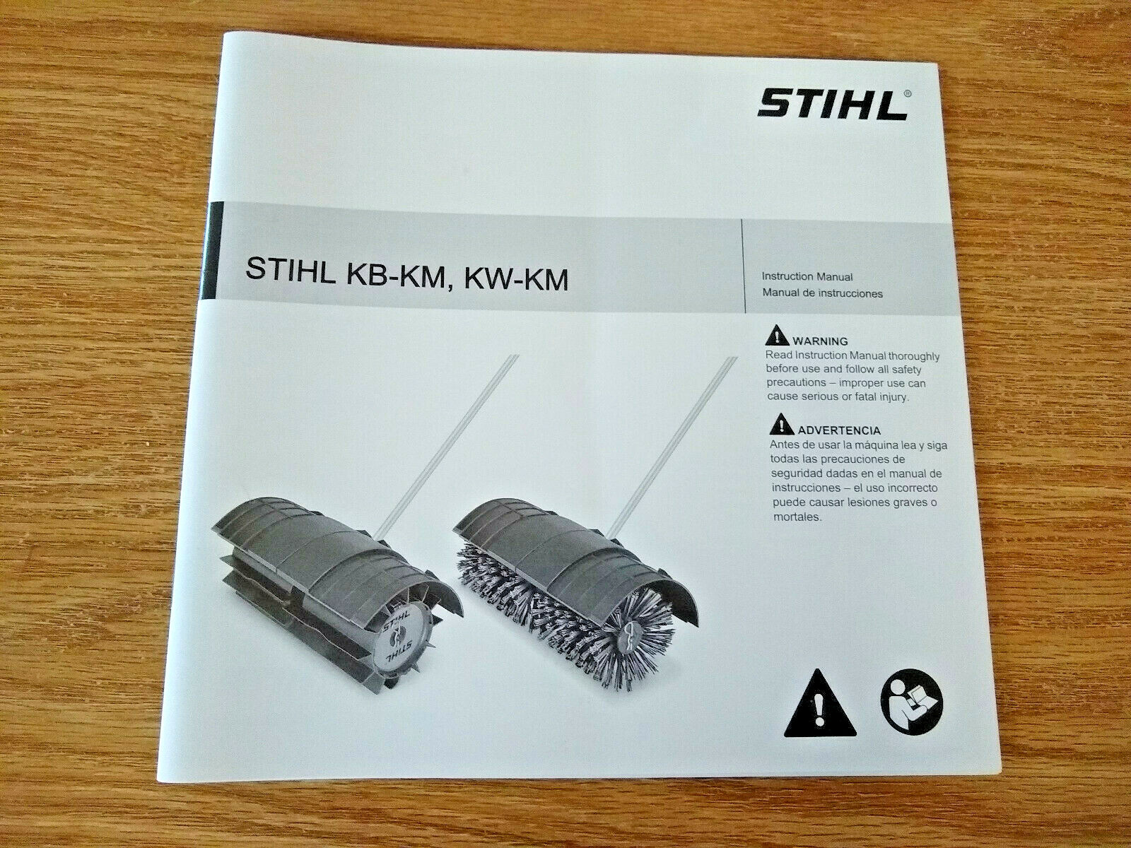 Stihl KBKM, KWKM Owners Instruction Manual Kombi Bristle Brush 0458