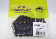 Gary YAMAMOTO   3" Shrimp  #341 Dark Brown Bluegill  Japan 8pcs/Package