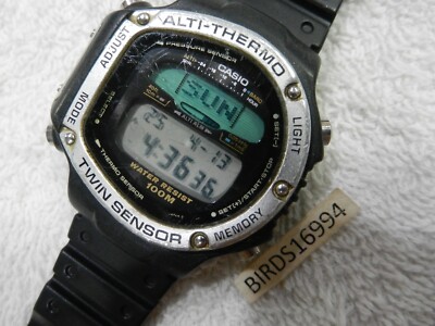 UUSED RARE! Casio ALT-6100-1V (950) Twin Sensor JAPAN M Men's