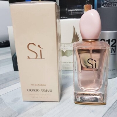 Giorgio Armani Si Eau de Toilette 100ml 3.4oz Spray for Women New Sealed'