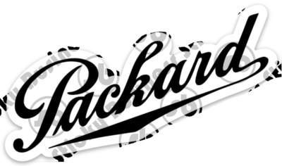Retro Vintage Packard Car Co. Script Logo 4 inch Vinyl Sticker Decal Buick Ford