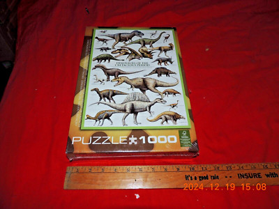 Dinosaurs Of The Cretaceous Period 1000 Pieces Jigsaw Eurographics Puzzle New!