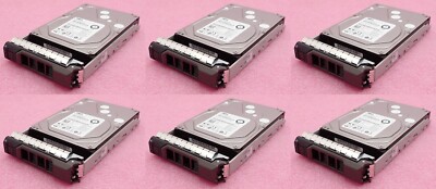 6x Dell 1TB 7.2K 3.5'' SAS 6G LFF Hard Drive HDD 0GPP3G GPP3G Toshiba MG03SCA100