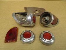 1939 Mercury Stimsonite Duolamp Tail Light Lamp Pair  For Parts