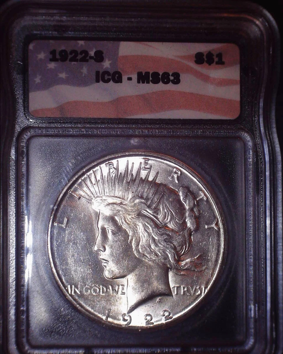 1922年 ピースダラーPCGS MS63 $1 MS 63 Graded 1922 Year Peace Dollars (1921-1935) for sale | eBay