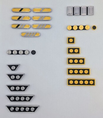 Star Trek Rank Pips Collection - TNG DS9 VOY Picard Enterprise - 3D Printed