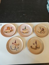5 Assiettes A Fromage De Gien En Grès