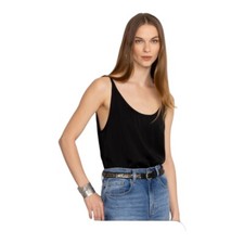 Johnny Was Khay Viscose Black Camisole Size Small NWT