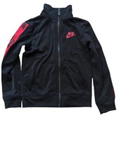 Nike Black/Red Youth Track Jacket Full Zip Warm-Up Size 4-5 Activewear