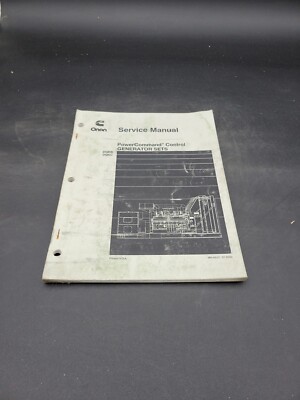 CUMMINS POWER COMMAND CONTROL GENERATOR SETS SERVICE REPAIR MANUAL DQKB DQKC
